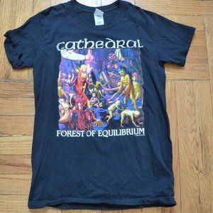 CATHEDRAL Band Shirt Forest of Equilibrium Sz Sm